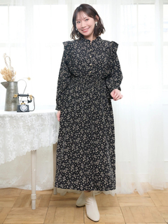 Re-J＆SUPURE(リジェイ＆スプル) |花柄フリルワンピース