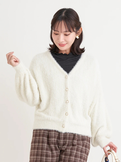 Re-J＆SUPURE(リジェイ＆スプル) |フェザーラメドルマンカーディガン