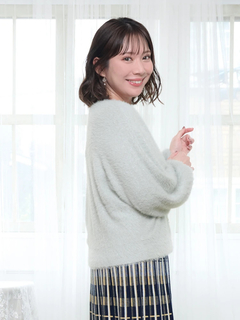 Re-J＆SUPURE(リジェイ＆スプル) |フェザーラメドルマンカーディガン