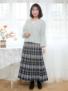 Re-J＆SUPURE(リジェイ＆スプル) |フェザーラメドルマンカーディガン