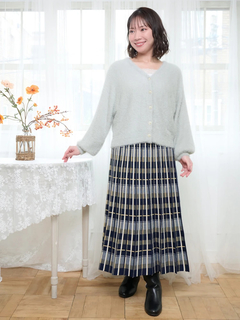 Re-J＆SUPURE(リジェイ＆スプル) |フェザーラメドルマンカーディガン