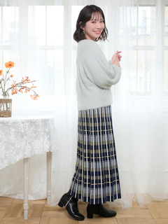 Re-J＆SUPURE(リジェイ＆スプル) |フェザーラメドルマンカーディガン