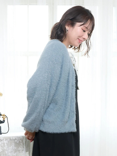 Re-J＆SUPURE(リジェイ＆スプル) |フェザーラメドルマンカーディガン