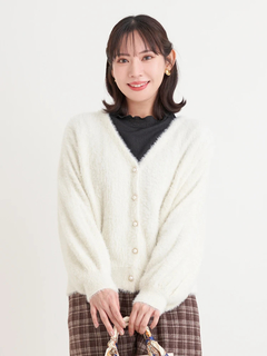 Re-J＆SUPURE(リジェイ＆スプル) |フェザーラメドルマンカーディガン