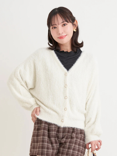 Re-J＆SUPURE(リジェイ＆スプル) |フェザーラメドルマンカーディガン