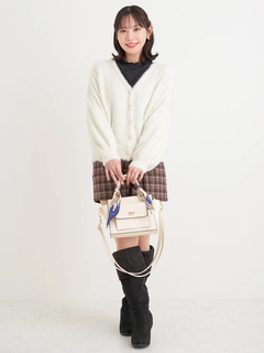 Re-J＆SUPURE(リジェイ＆スプル) |フェザーラメドルマンカーディガン