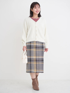 Re-J＆SUPURE(リジェイ＆スプル) |フェザーラメドルマンカーディガン