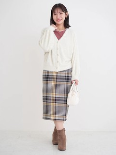 Re-J＆SUPURE(リジェイ＆スプル) |フェザーラメドルマンカーディガン