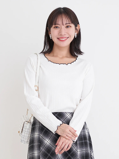 Re-J＆SUPURE(リジェイ＆スプル) |配色メローテレコトップス