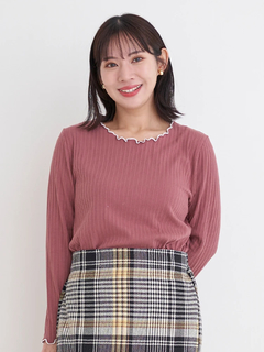 Re-J＆SUPURE(リジェイ＆スプル) |配色メローテレコトップス