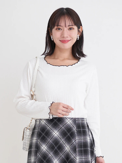 Re-J＆SUPURE(リジェイ＆スプル) |配色メローテレコトップス