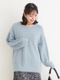 Re-J＆SUPURE(リジェイ＆スプル) |フェザーラメニットトップス