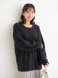 Re-J＆SUPURE(リジェイ＆スプル) |フェザーラメニットトップス