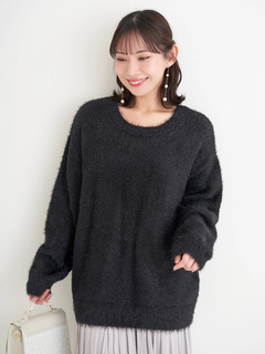 Re-J＆SUPURE(リジェイ＆スプル) |フェザーラメニットトップス