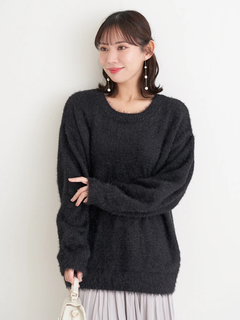 Re-J＆SUPURE(リジェイ＆スプル) |フェザーラメニットトップス