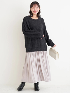 Re-J＆SUPURE(リジェイ＆スプル) |フェザーラメニットトップス