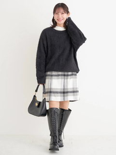 Re-J＆SUPURE(リジェイ＆スプル) |フェザーラメニットトップス