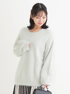 Re-J＆SUPURE(リジェイ＆スプル) |フェザーラメニットトップス