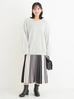 Re-J＆SUPURE(リジェイ＆スプル) |フェザーラメニットトップス