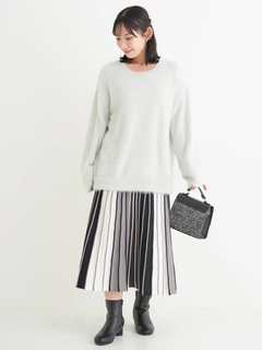 Re-J＆SUPURE(リジェイ＆スプル) |フェザーラメニットトップス