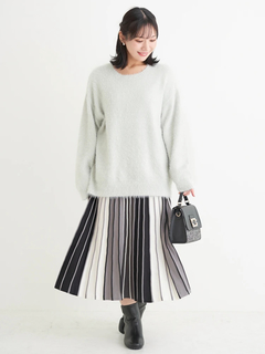 Re-J＆SUPURE(リジェイ＆スプル) |フェザーラメニットトップス