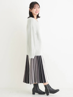 Re-J＆SUPURE(リジェイ＆スプル) |フェザーラメニットトップス