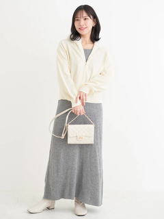 Re-J＆SUPURE(リジェイ＆スプル) |ファーフードニットZIPパーカー