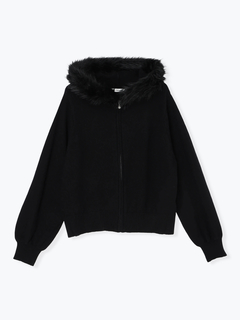 Re-J＆SUPURE(リジェイ＆スプル) |ファーフードニットZIPパーカー