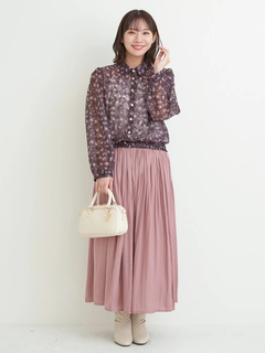 Re-J＆SUPURE(リジェイ＆スプル) |花柄プリントレースブラウス