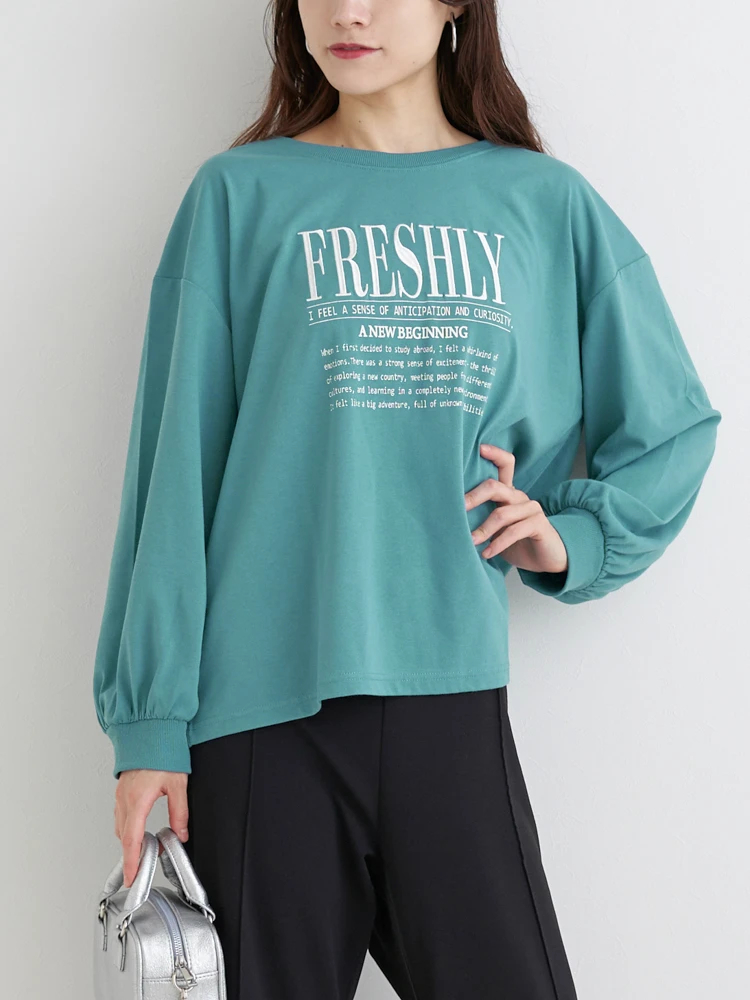 Re-J＆SUPURE(リジェイ＆スプル) |ロゴ刺繍×プリントロングTシャツ