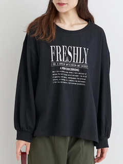 Re-J＆SUPURE(リジェイ＆スプル) |ロゴ刺繍×プリントロングTシャツ