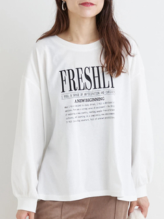 Re-J＆SUPURE(リジェイ＆スプル) |ロゴ刺繍×プリントロングTシャツ