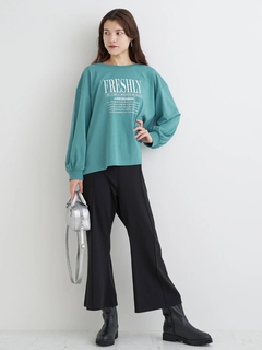 Re-J＆SUPURE(リジェイ＆スプル) |ロゴ刺繍×プリントロングTシャツ