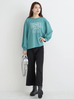 Re-J＆SUPURE(リジェイ＆スプル) |ロゴ刺繍×プリントロングTシャツ