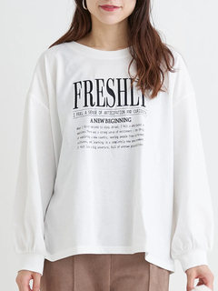 Re-J＆SUPURE(リジェイ＆スプル) |ロゴ刺繍×プリントロングTシャツ