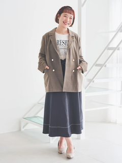 Re-J＆SUPURE(リジェイ＆スプル) |ロゴ刺繍×プリントロングTシャツ