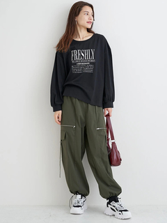 Re-J＆SUPURE(リジェイ＆スプル) |ロゴ刺繍×プリントロングTシャツ