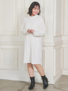 Re-J＆SUPURE(リジェイ＆スプル) |モールラメ装飾ニットワンピース