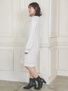 Re-J＆SUPURE(リジェイ＆スプル) |モールラメ装飾ニットワンピース