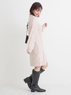 Re-J＆SUPURE(リジェイ＆スプル) |モールラメ装飾ニットワンピース