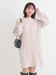 Re-J＆SUPURE(リジェイ＆スプル) |モールラメ装飾ニットワンピース