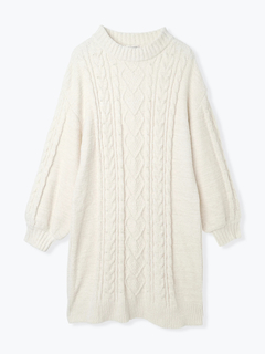 Re-J＆SUPURE(リジェイ＆スプル) |モールラメ装飾ニットワンピース