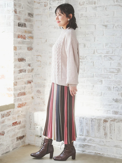 Re-J＆SUPURE(リジェイ＆スプル) |モールラメ装飾ニットプルオーバー