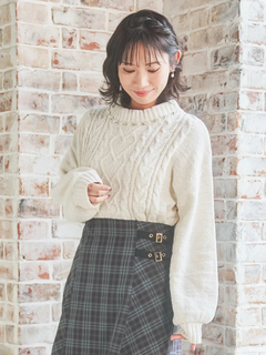 Re-J＆SUPURE(リジェイ＆スプル) |モールラメ装飾ニットプルオーバー