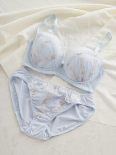 Re-J＆SUPURE(リジェイ＆スプル) |【脇高】[D85-H95］フェミニンレースブラ＆ショーツ(モールドカップ)