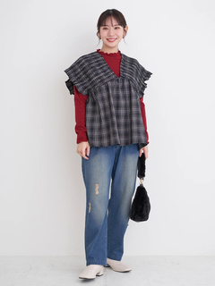 Re-J＆SUPURE(リジェイ＆スプル) |【Kannaコラボ】ダメージデニム