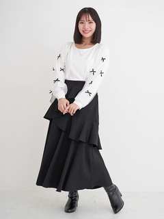 Re-J＆SUPURE(リジェイ＆スプル) |【Kannaコラボ】起毛ラッフルフリルスカート