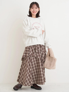 Re-J＆SUPURE(リジェイ＆スプル) |【Kannaコラボ】起毛ラッフルフリルスカート