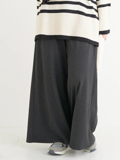 Re-J＆SUPURE(リジェイ＆スプル) |カットイージーワイドパンツ（チェック柄・ヘリンボーン）