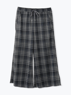 Re-J＆SUPURE(リジェイ＆スプル) |カットイージーワイドパンツ（チェック柄・ヘリンボーン）